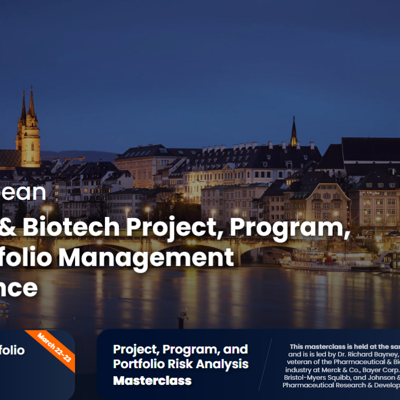 23RD EUROPEAN PHARMA AND BIOTECH PROJECT, PROGRAM AND PORTFOLIO MANAGEMENT CONFERENCE 1