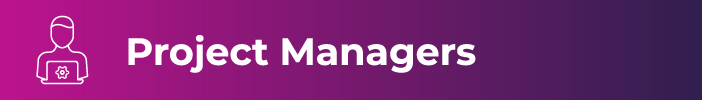 Project Managers Banner