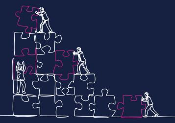 working together
