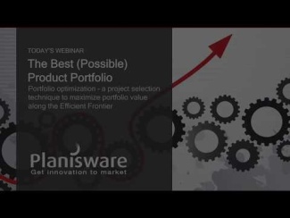 Webinar: The best (possible) product portfolio