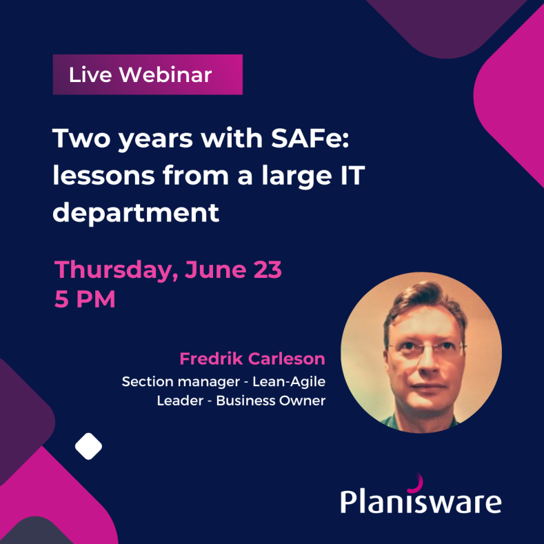 SAFe Webinar with Frederik Carleson