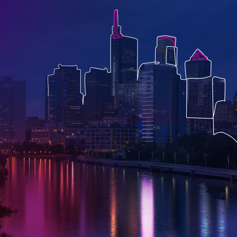 Philly at night for Exchange24