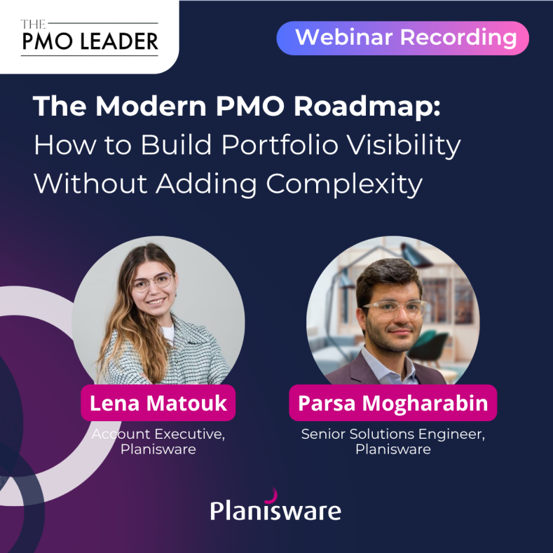 The PMO Leader Webinar Recording Thumbnail