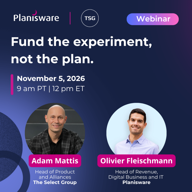 Fund the experiment, not the plan - Webinar