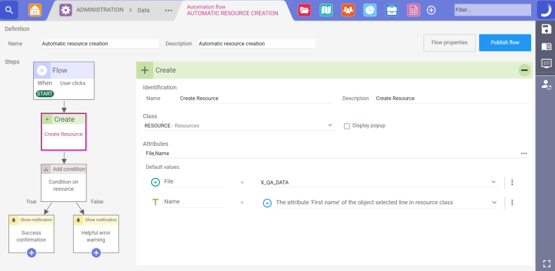 Automation flow created