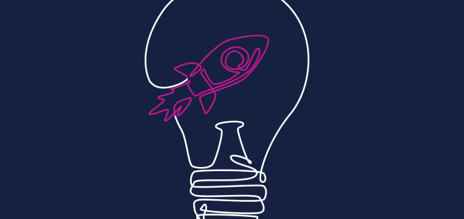 Lightbulb and Rocket