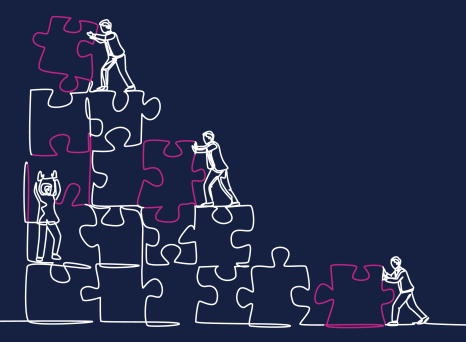 working together
