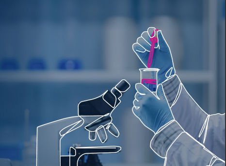 Pharma R&D landing page art