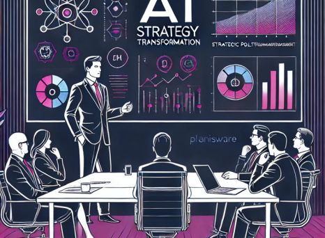 IT Leader Presents AI strategy and transformation to business leaders